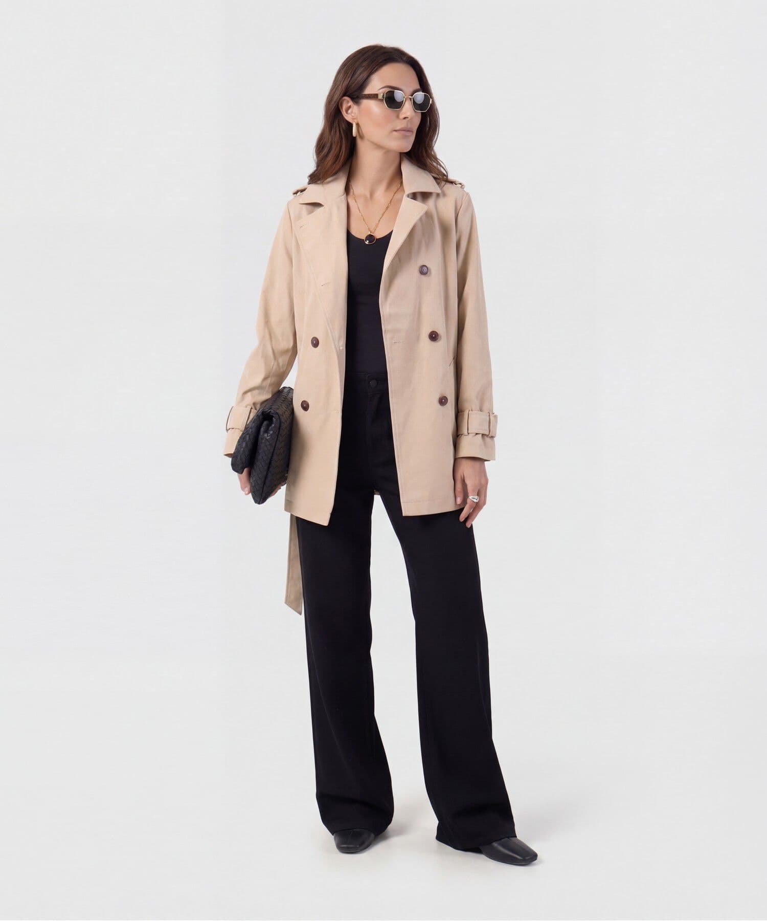 Jean Julieta Relajado negro para mujer, vista 2