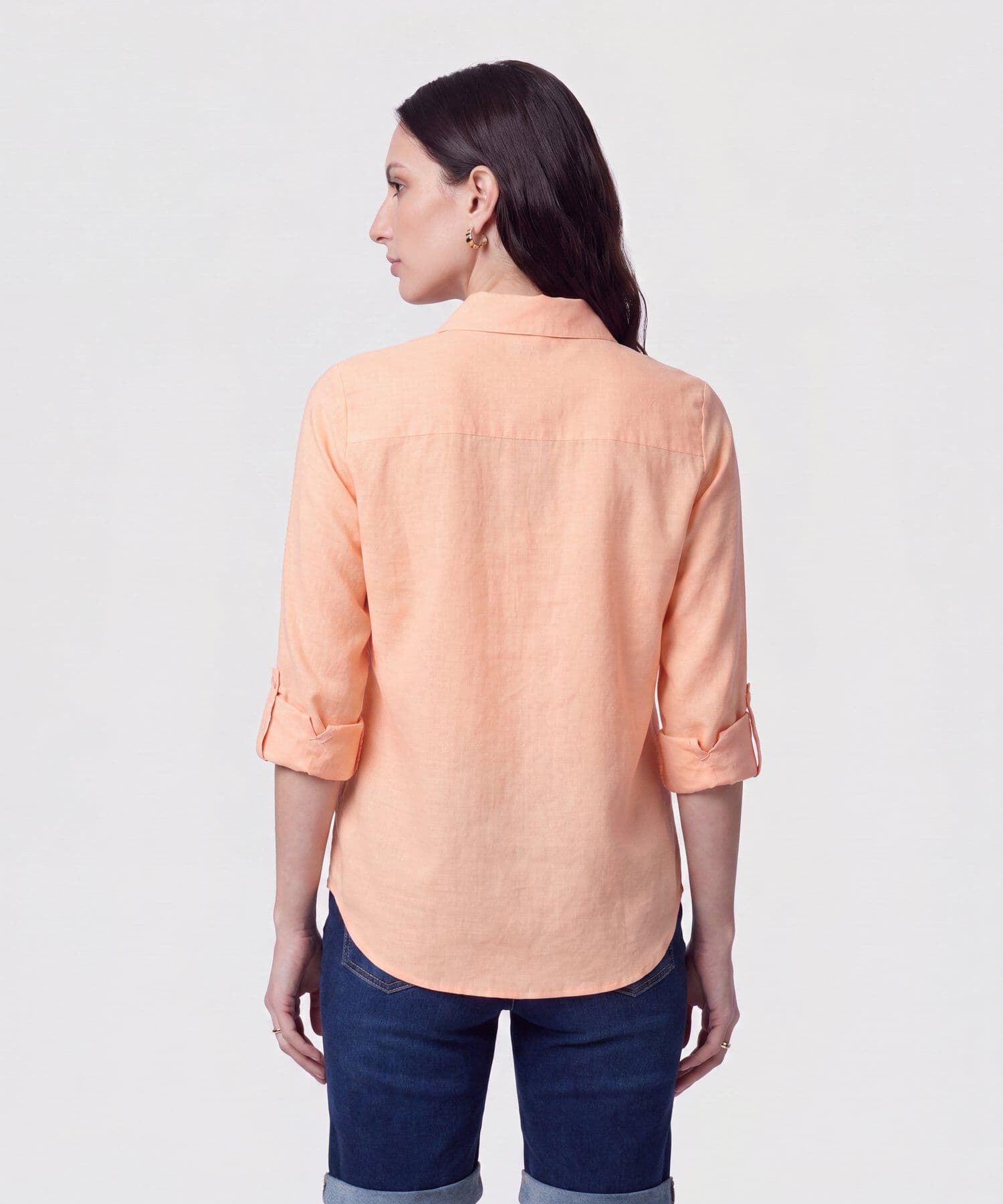 Camisa Río Urbano naranja para mujer, vista 4