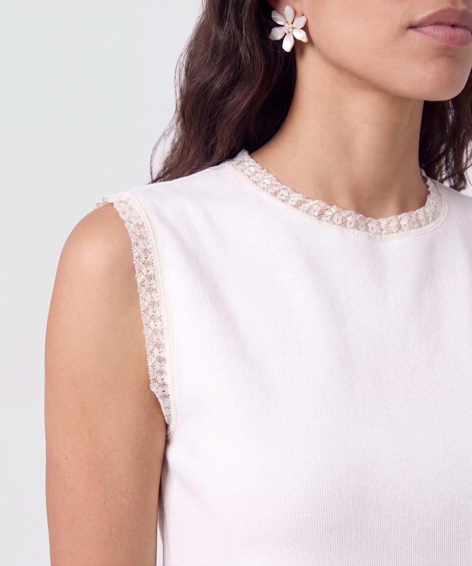 Camiseta Bahía Esencial blanco para mujer, vista 3