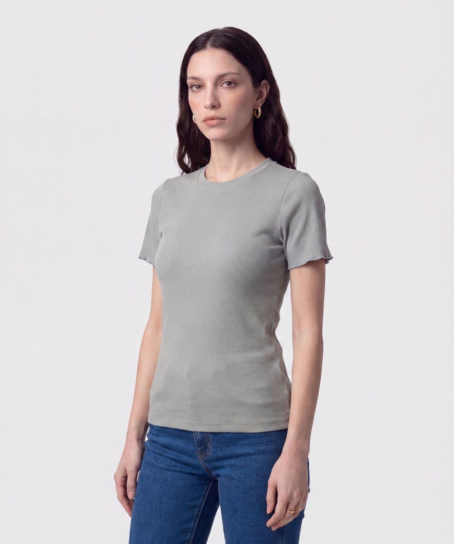 Camiseta Calima Natural verde oliva para mujer, vista principal