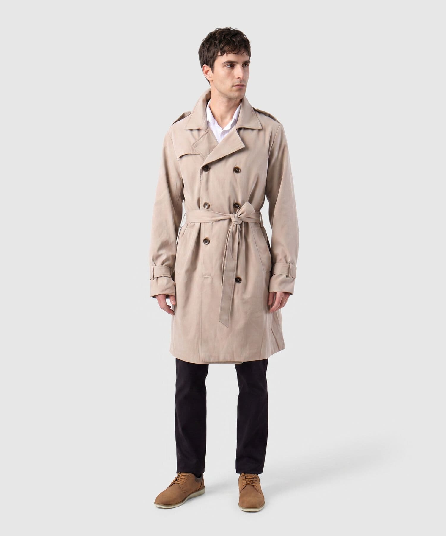 Chaqueta Candelaria Minimalista café para hombre, vista 2
