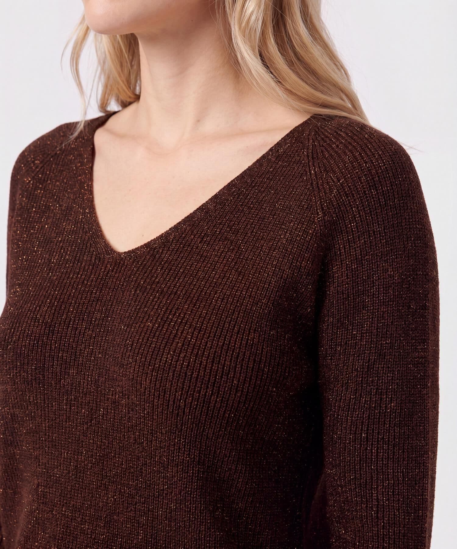 Buzo Celeste Suave café para mujer, vista 3