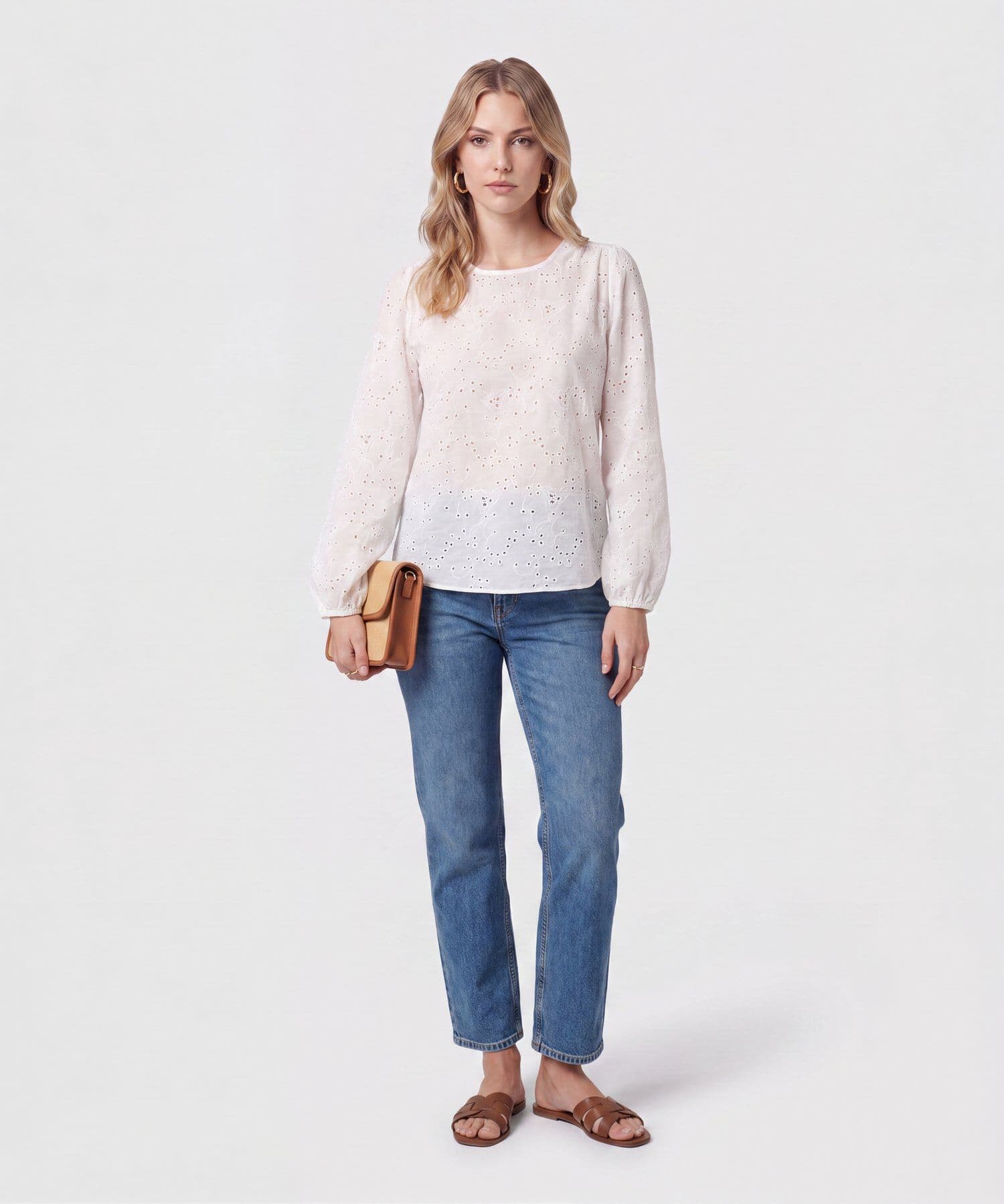 Blusa Litoral de Noche blanco para mujer, vista 2