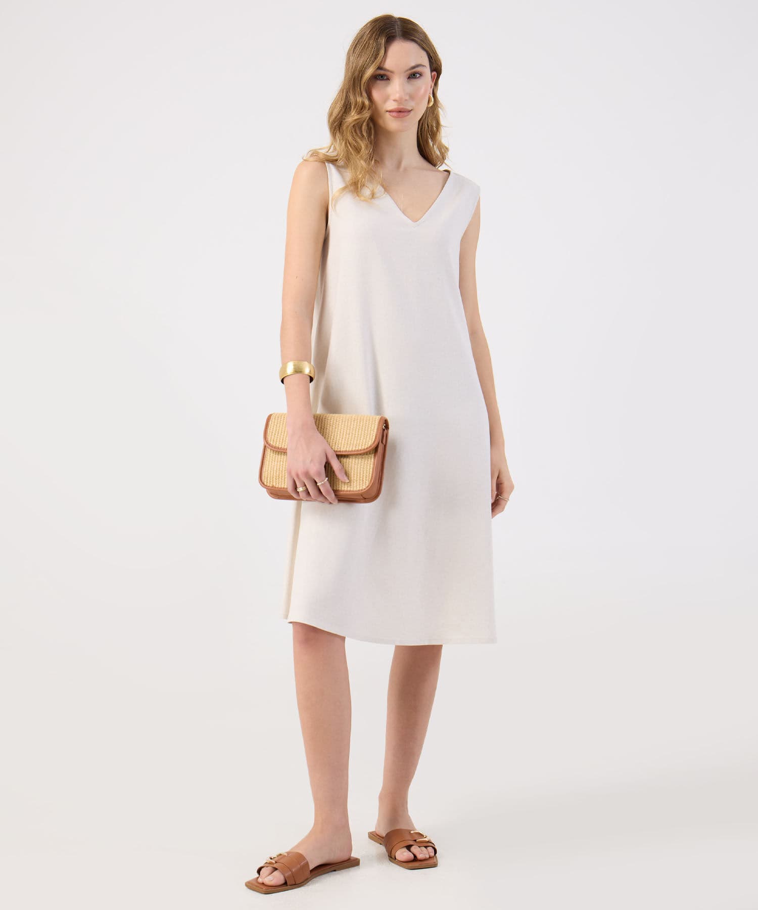 Vestido Granada Sastre blanco para mujer, vista 5