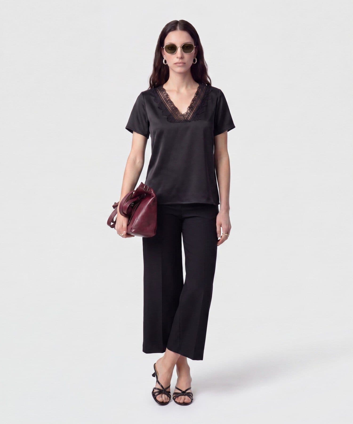 Blusa Río de Noche negro para mujer, vista 2