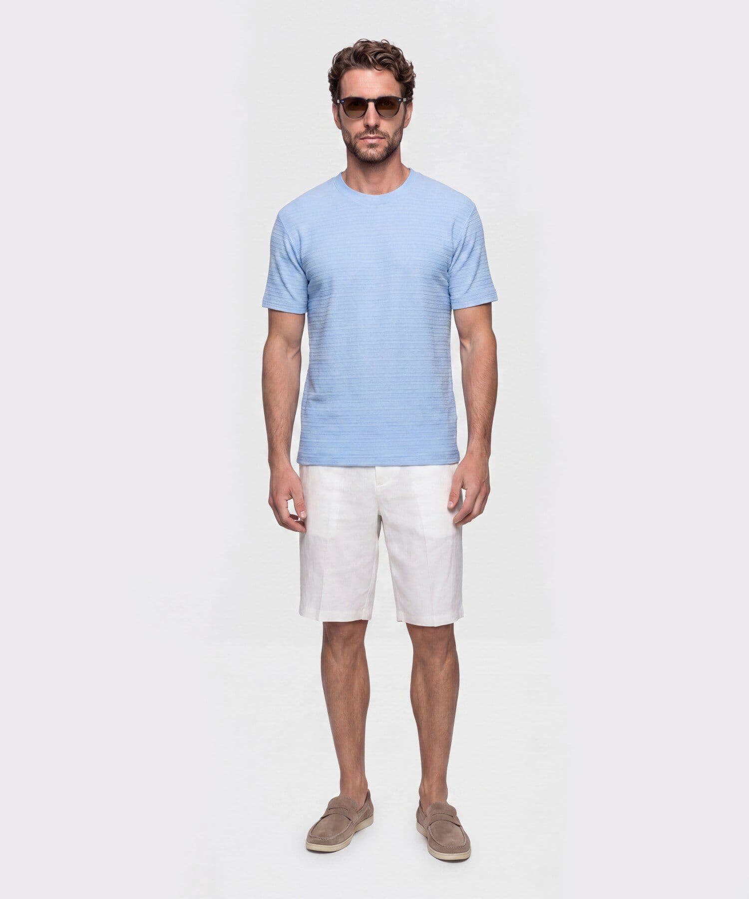 Camiseta Coral Fluido azul marino para hombre, vista 2
