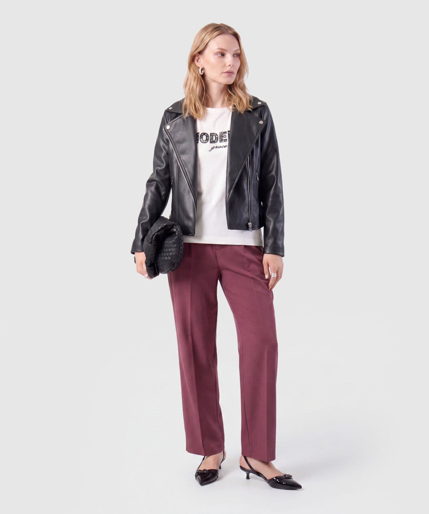 Pantalón Serena Relajado verde oliva para mujer, vista 2