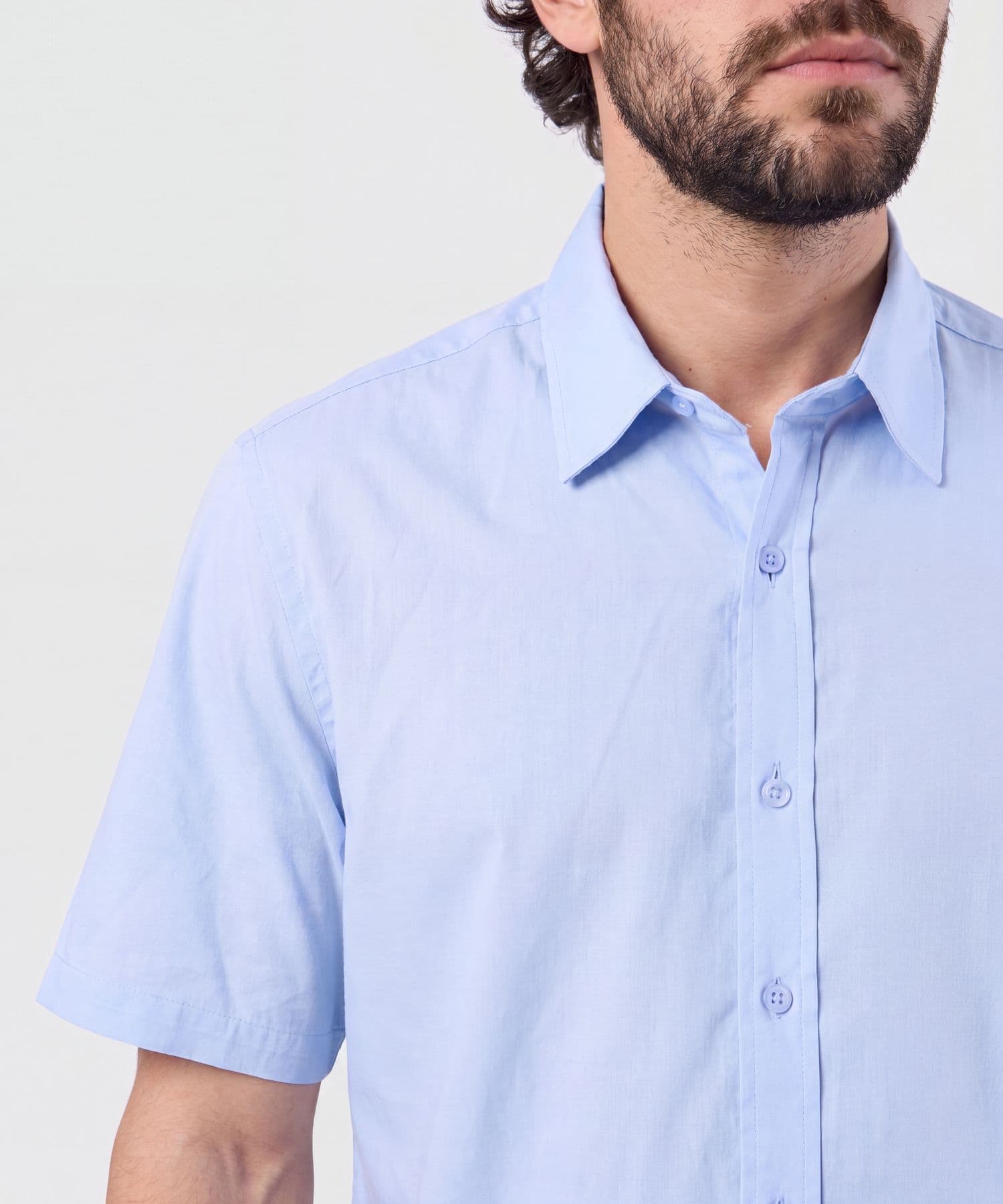 Camisa Azahar Contemporáneo azul marino para hombre, vista 3