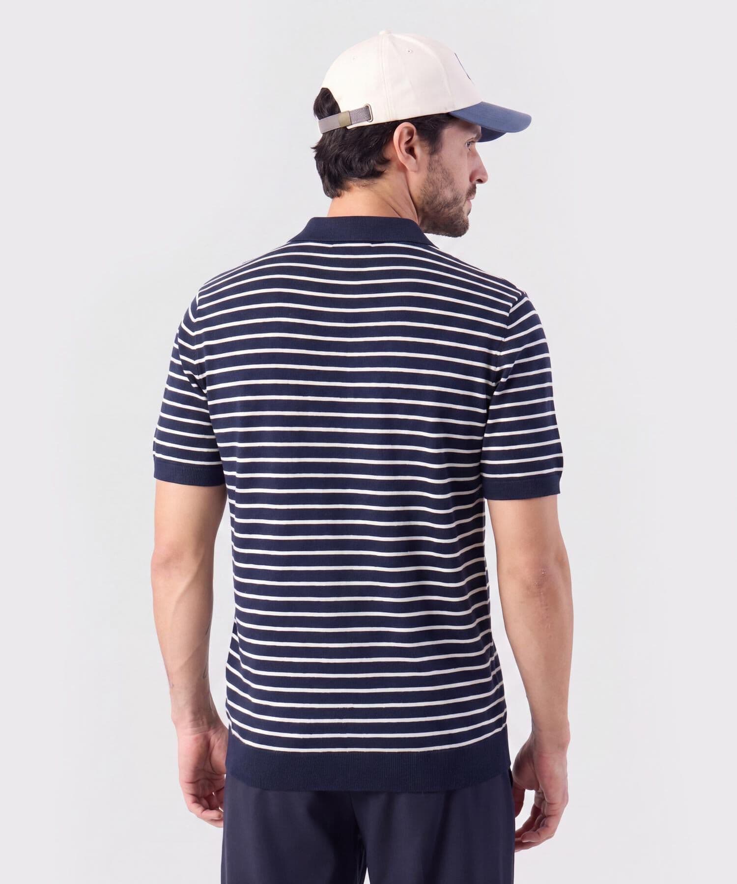 Polo Encanto Urbano azul marino para hombre, vista 4