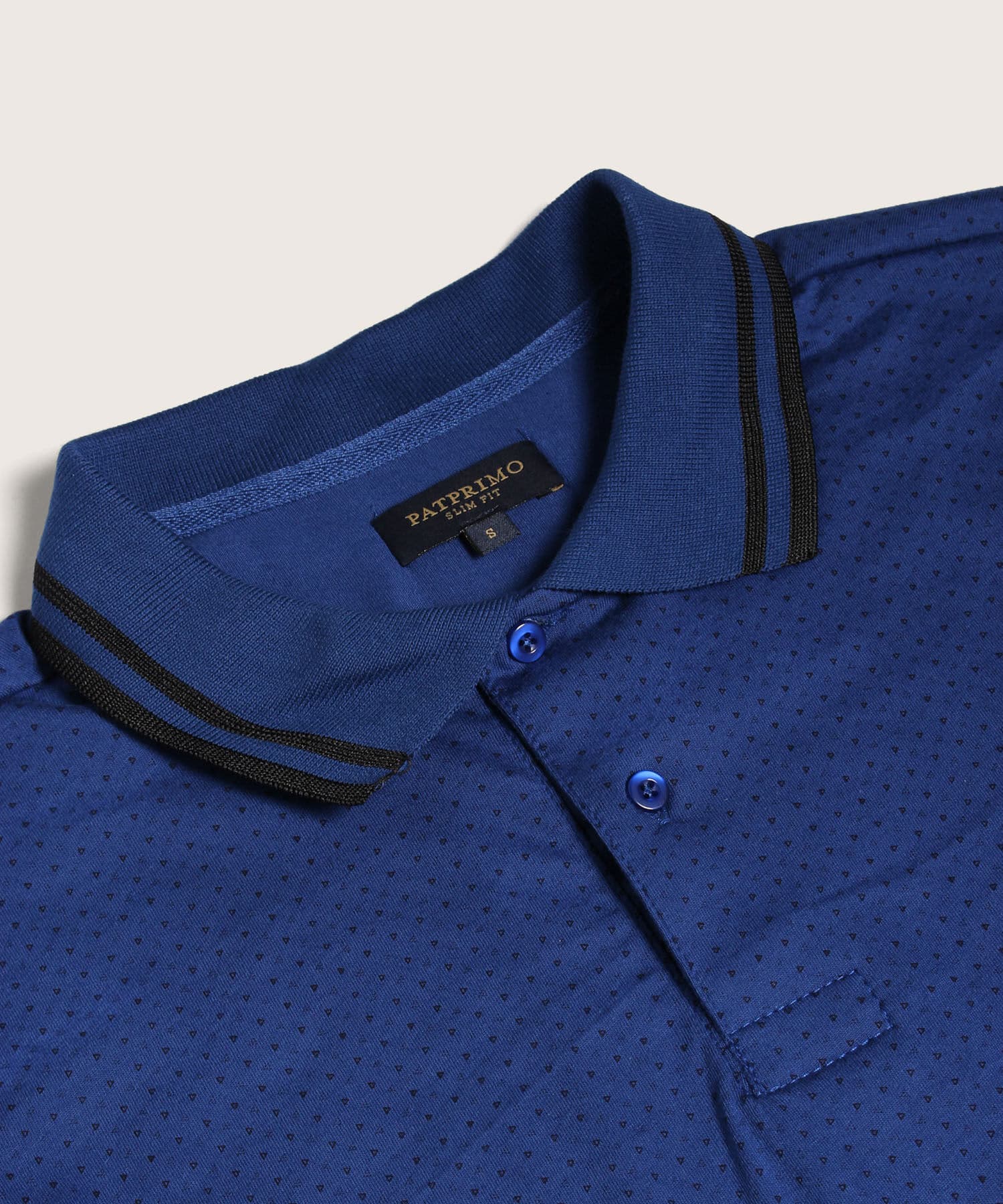 Polo Violeta Suave azul marino para hombre, vista 2