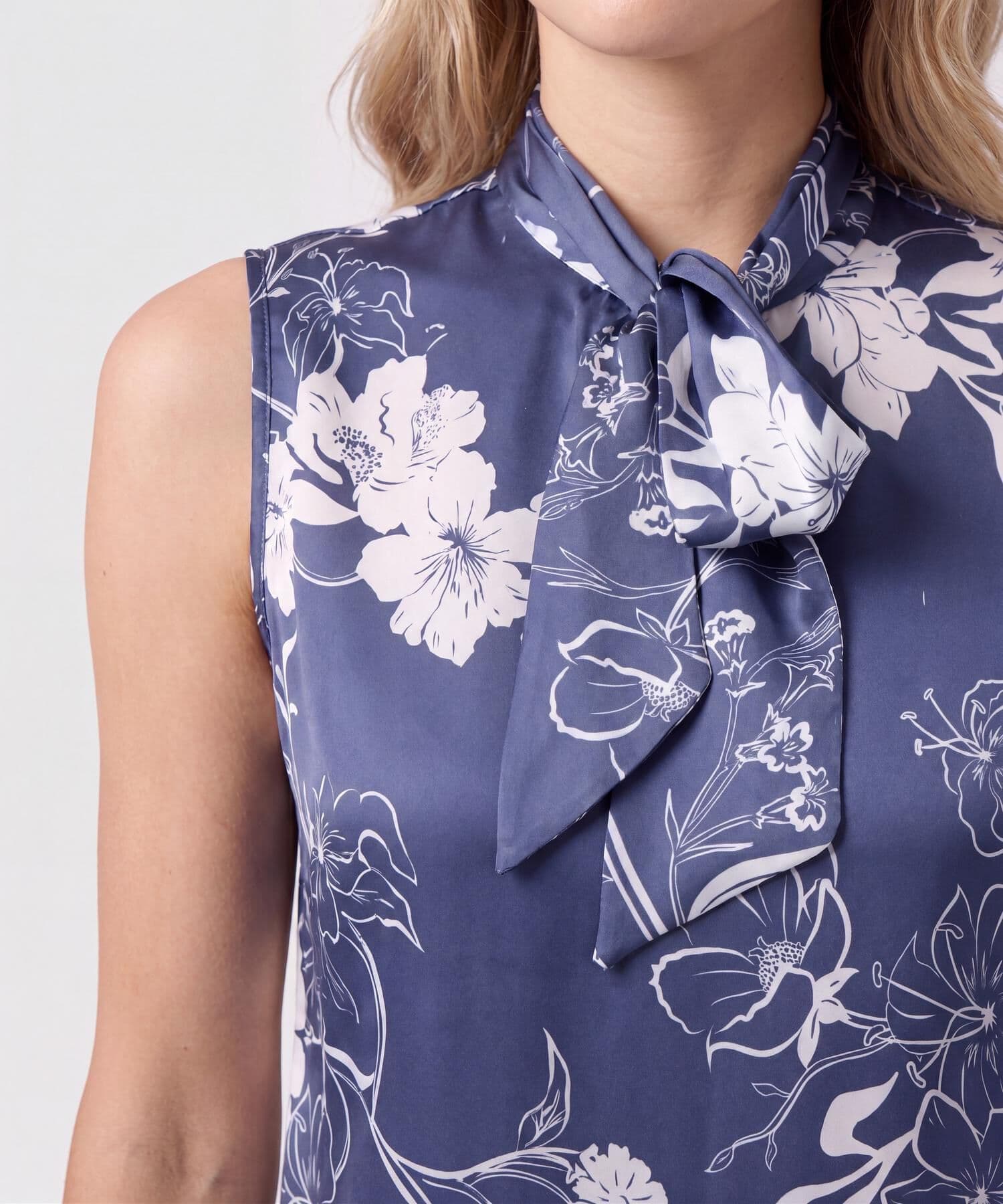 Blusa Cobalto de Ciudad azul marino para mujer, vista 3