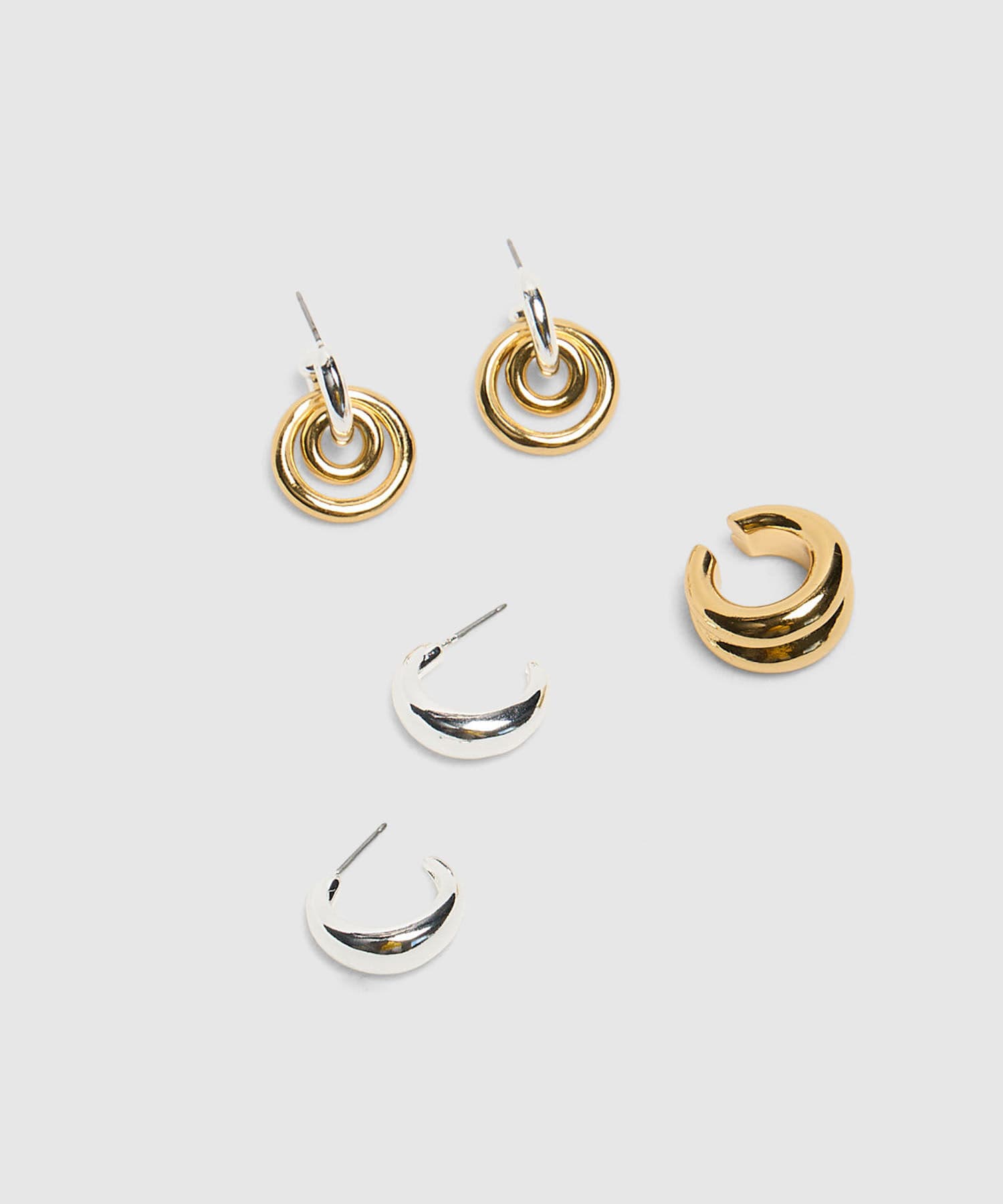 Aretes Bahía Sastre café para mujer, vista 3