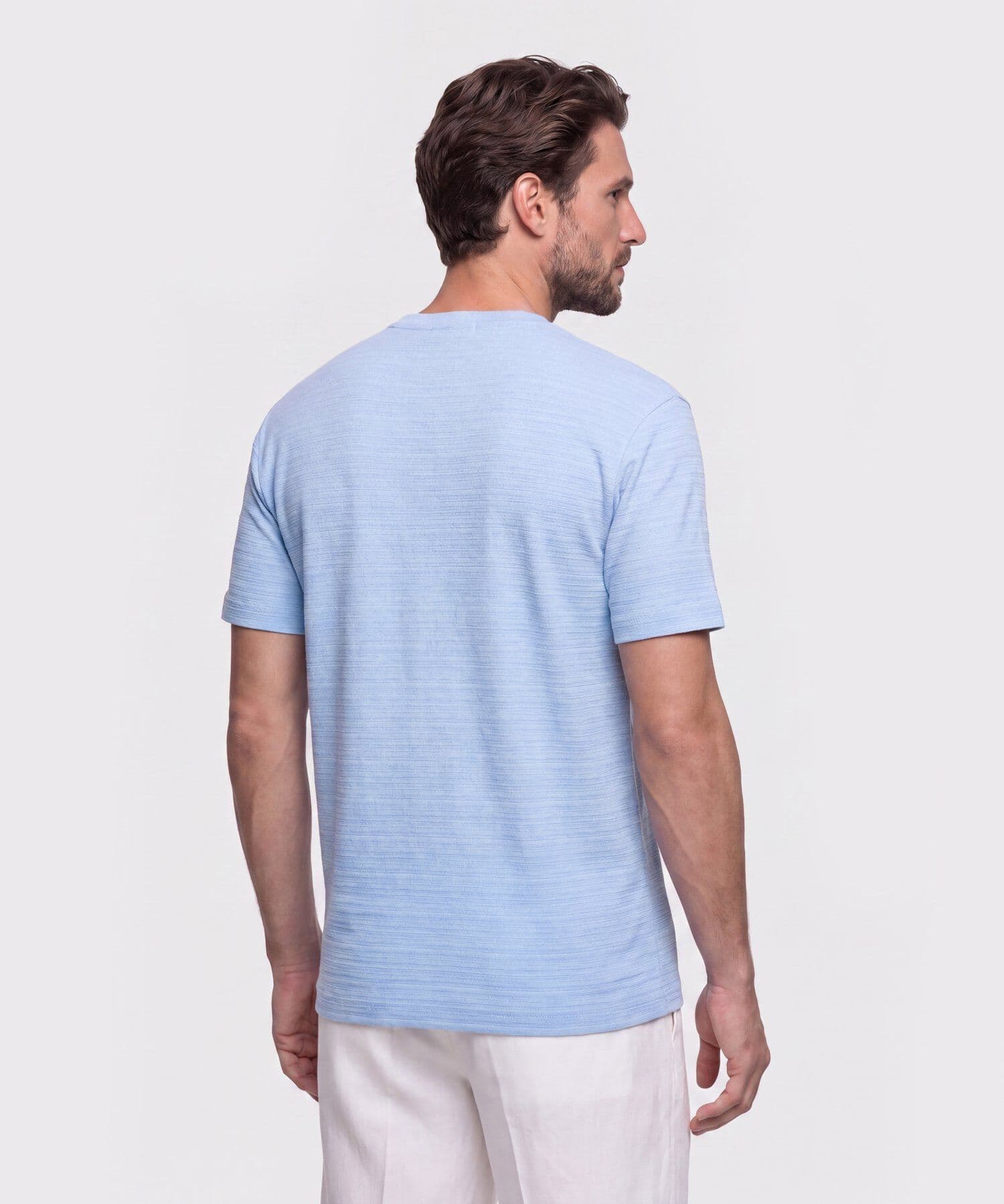 Camiseta Coral Fluido azul marino para hombre, vista 4