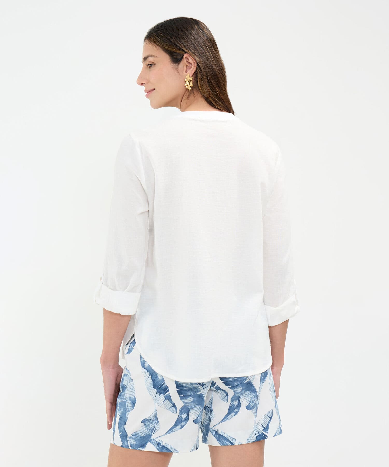 Blusa Río Urbano blanco para mujer, vista 4