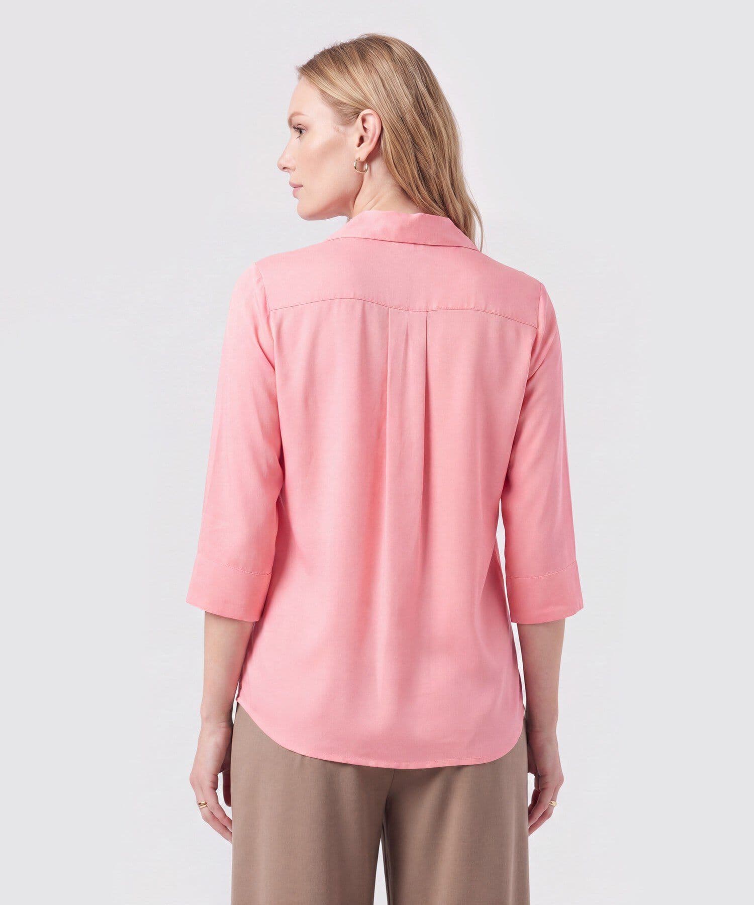 Blusa Horizonte Edición Índigo rosa empolvado para mujer, vista 4