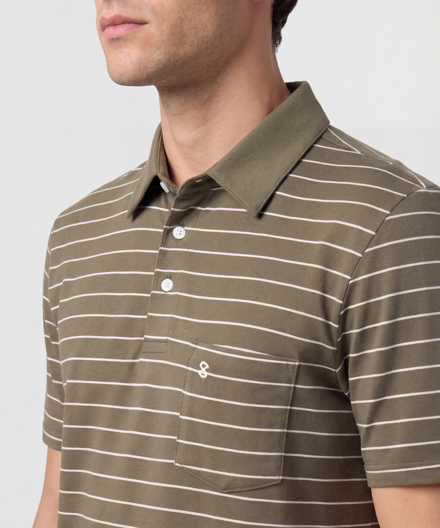 Polo Horizonte Sastre verde oliva para hombre, vista 4