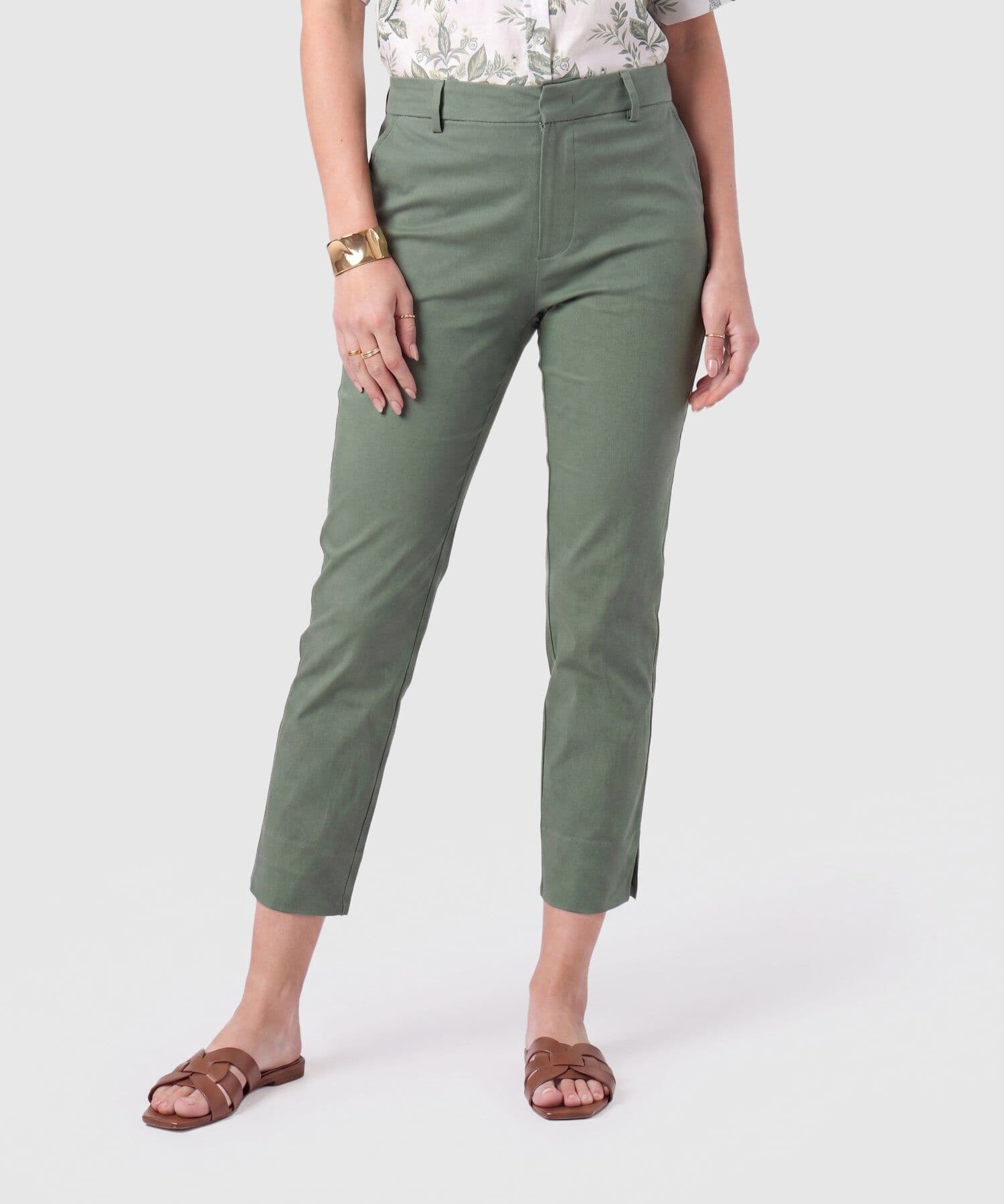 Pantalón Calima de Noche verde oliva para mujer, vista principal