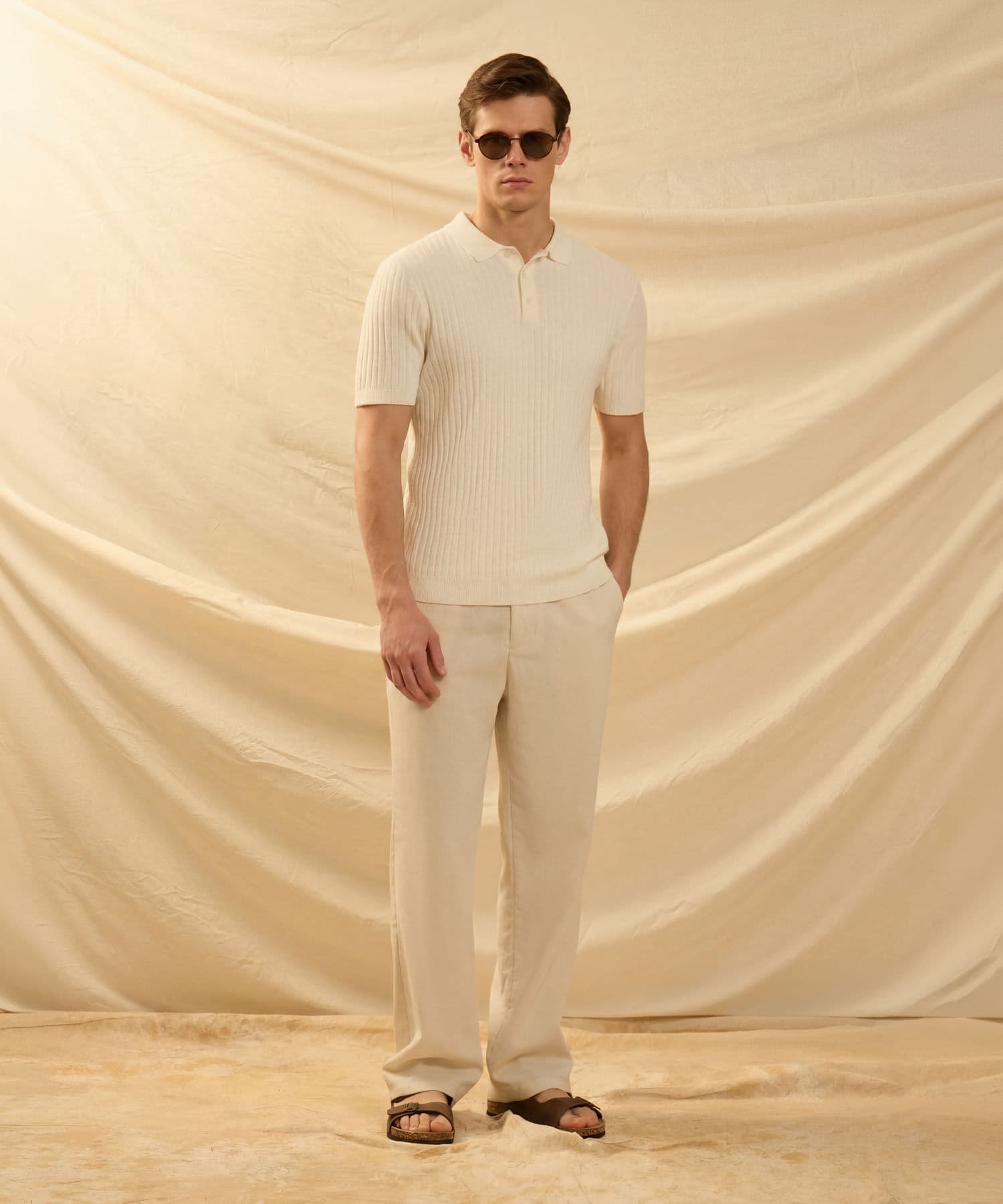 Pantalón Río Contemporáneo negro para hombre, vista 2