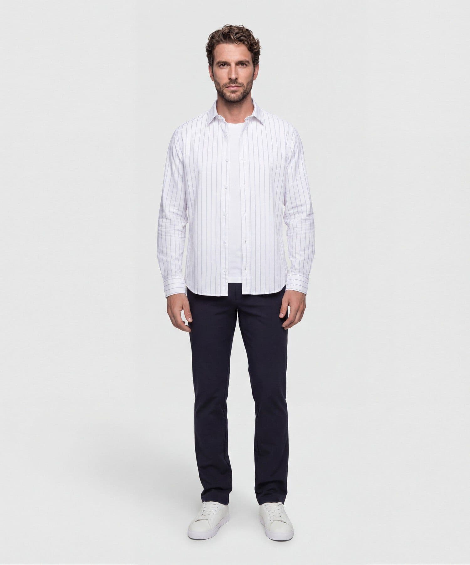 Camisa Granada Edición Lino blanco para hombre, vista 2