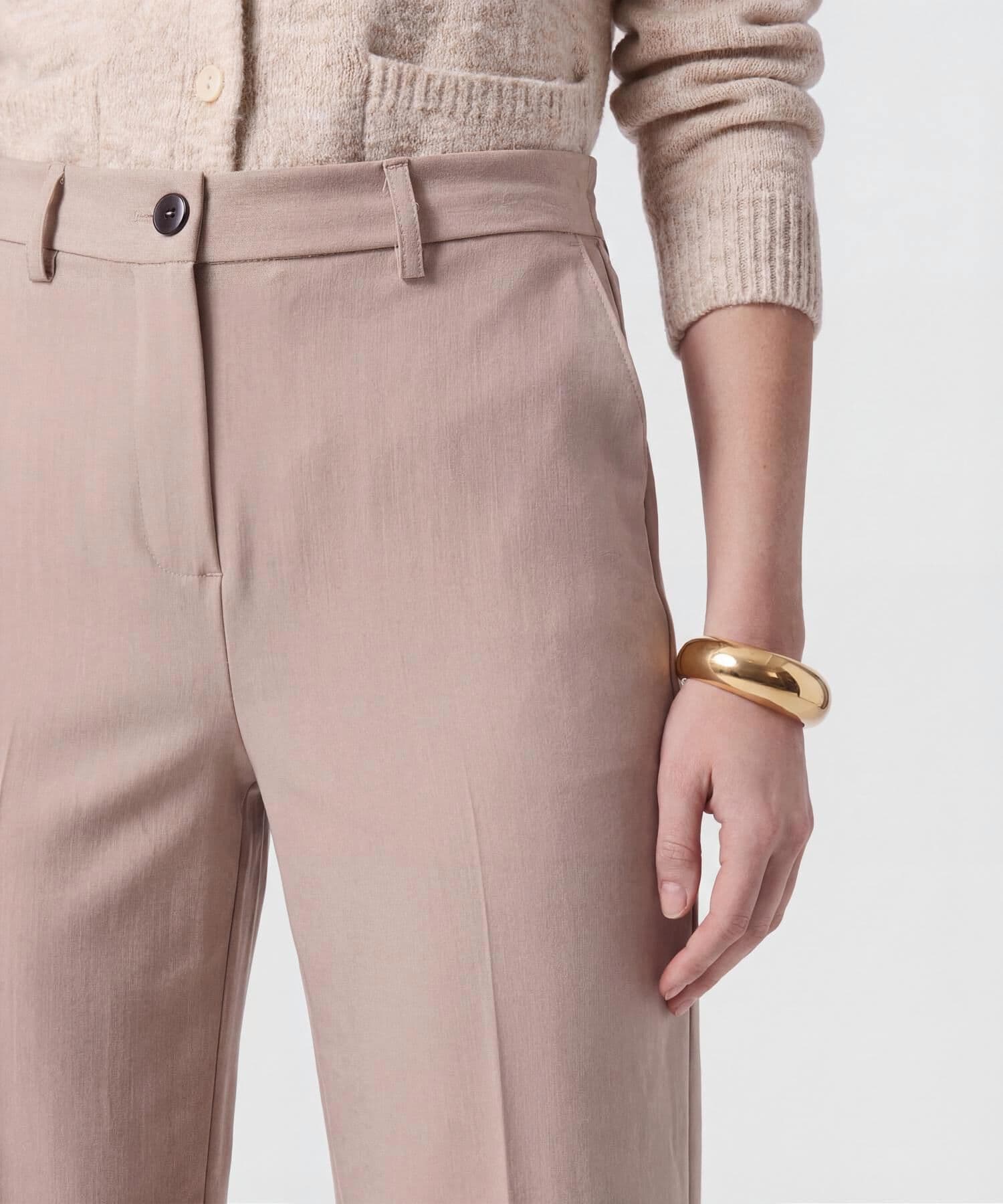 Pantalón Elisa Fluido arena para mujer, vista 3