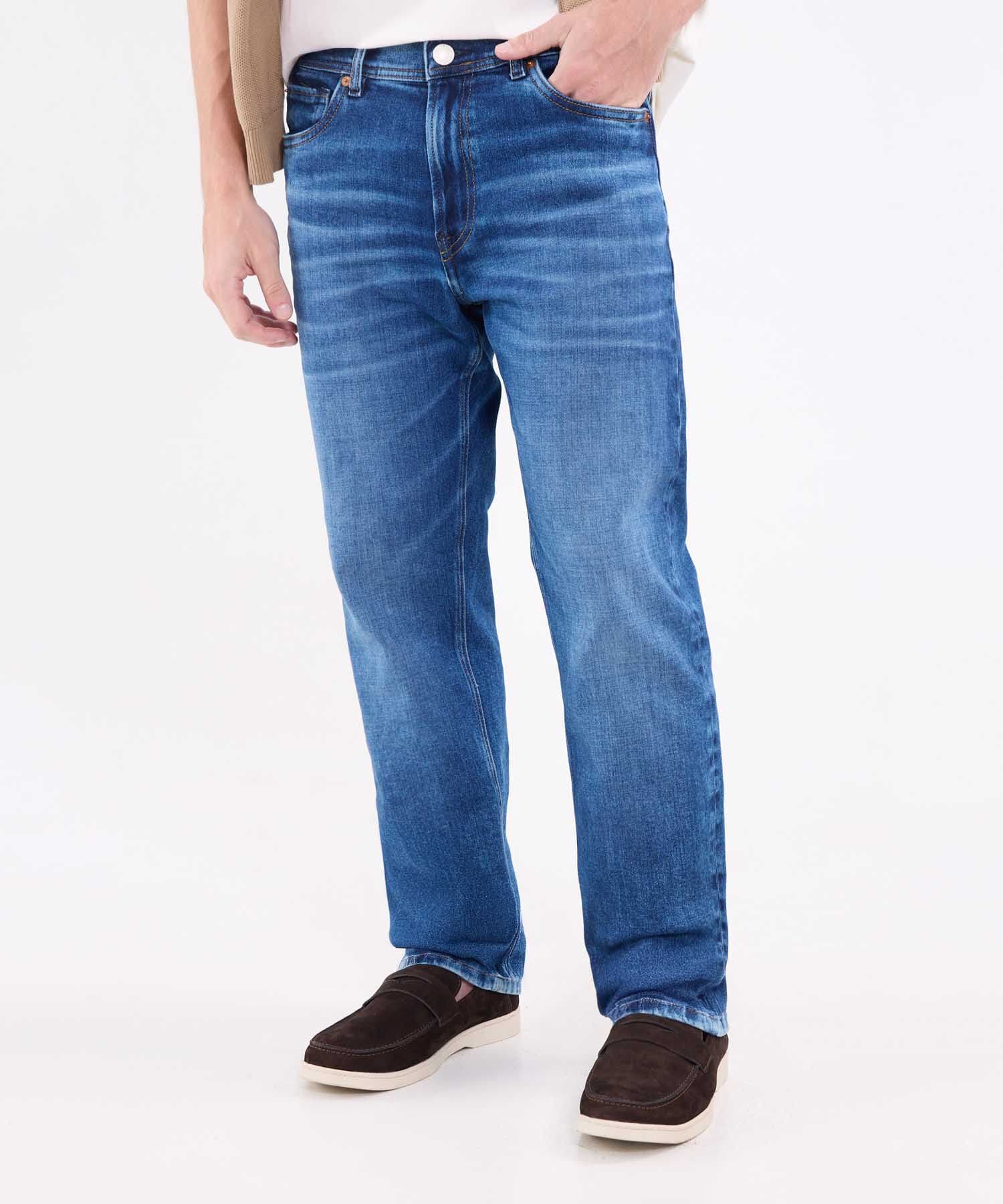 Jean Marea Relajado azul marino para hombre, vista 2
