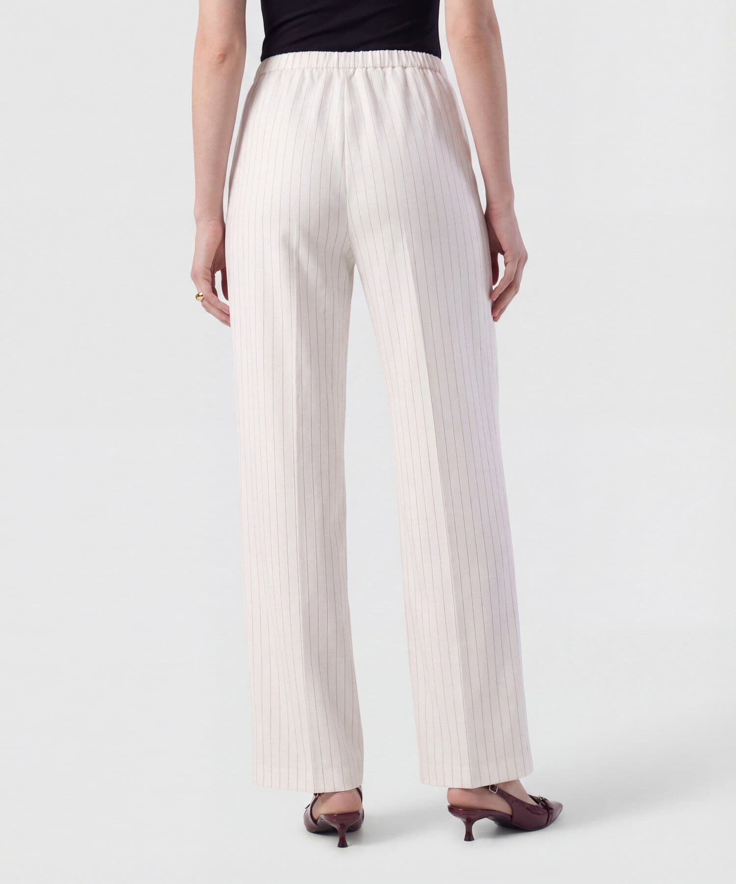 Pantalón Sabana Edición Índigo blanco para mujer, vista 4