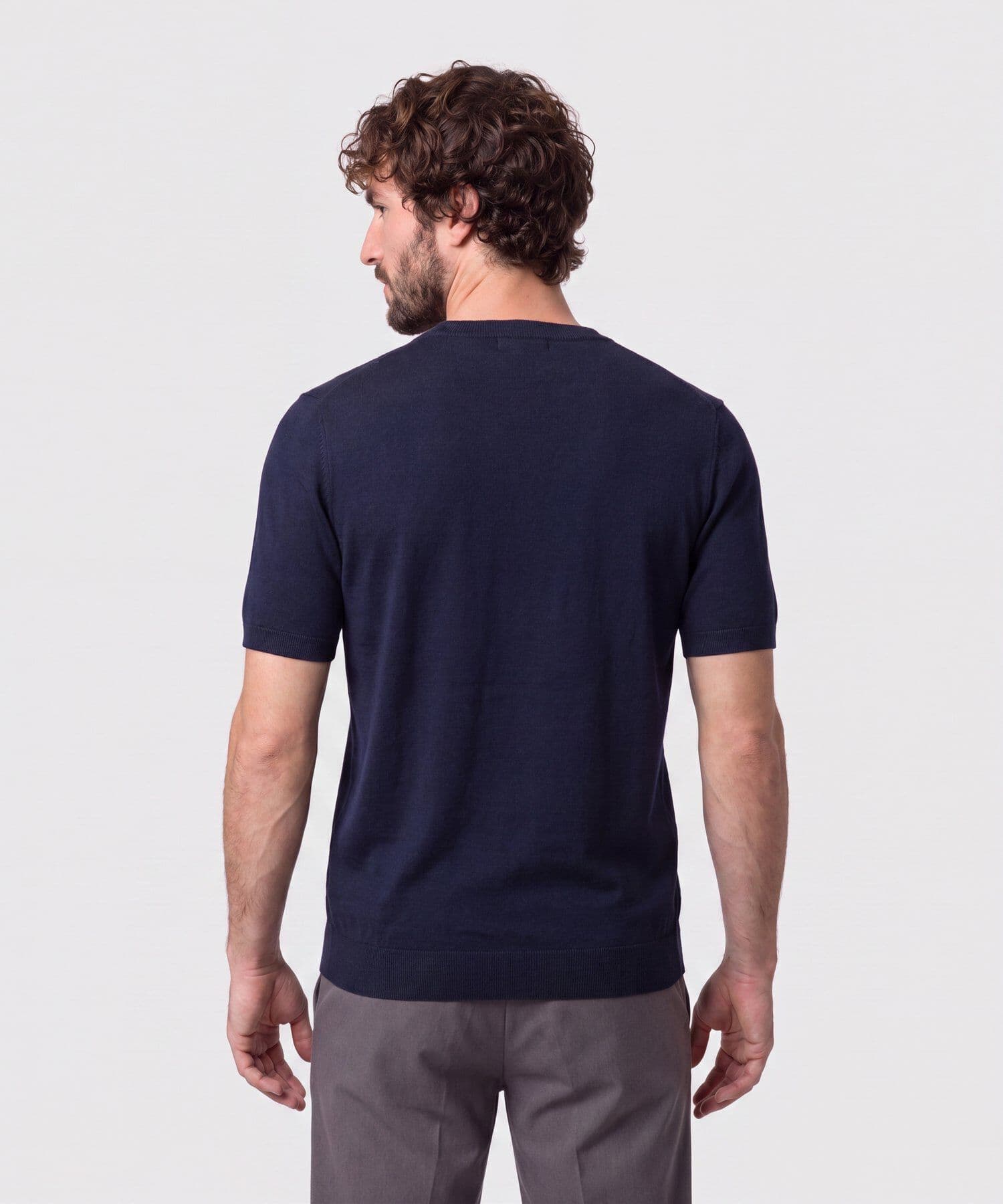 Camiseta Valentina de Día azul marino para hombre, vista 4