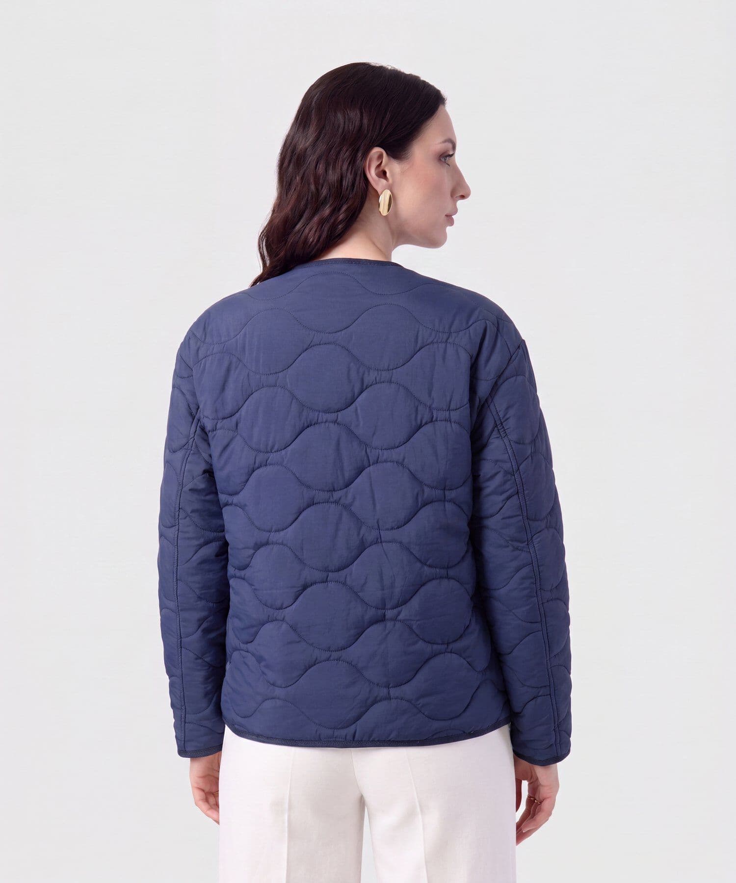Chaqueta Carmín Natural azul marino para mujer, vista 4