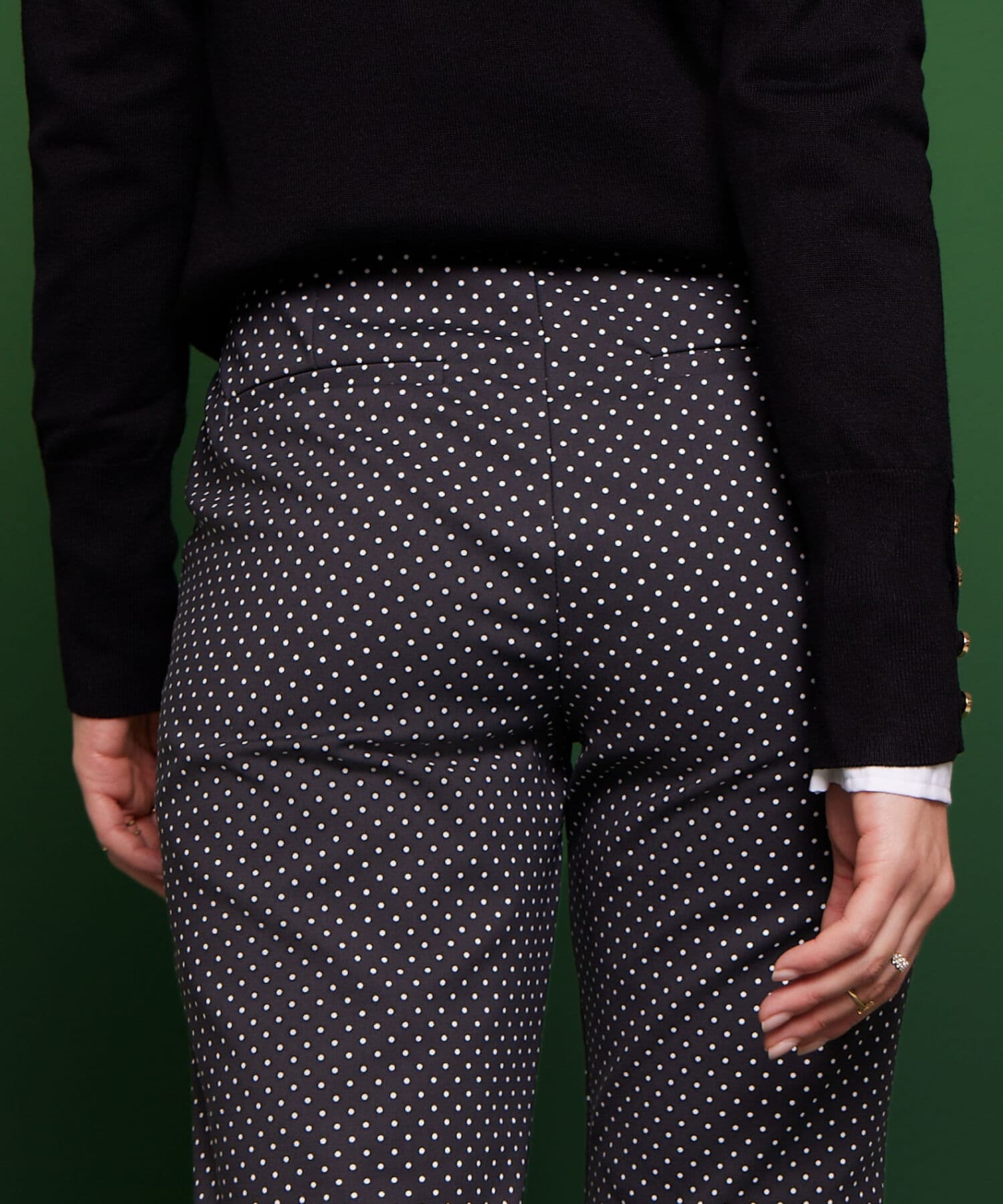 Pantalón Cauce Contemporáneo negro para mujer, vista 4
