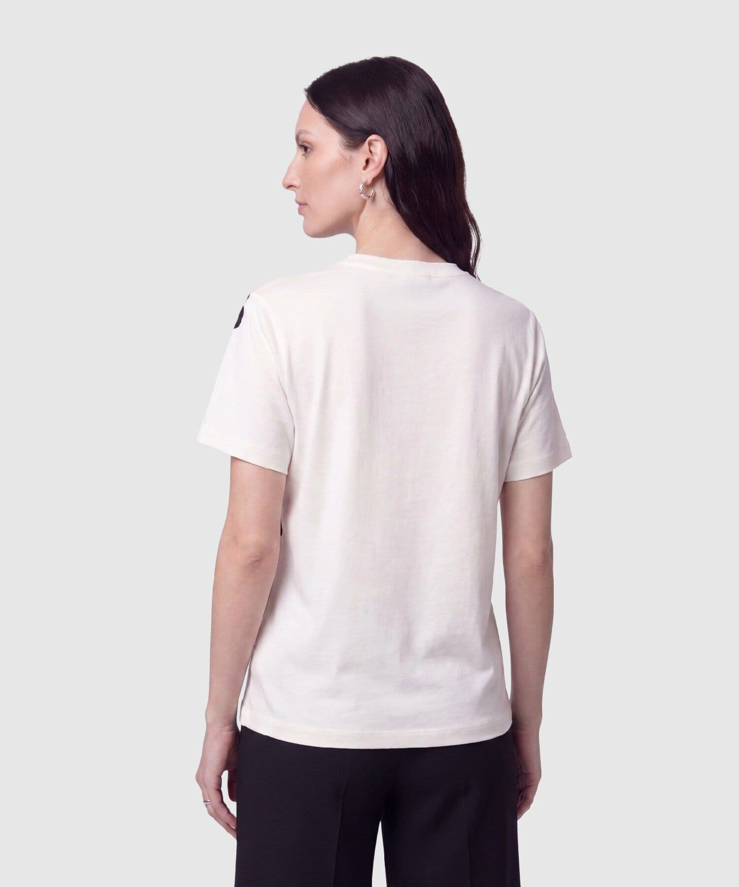 Camiseta Orquídea Clásico blanco para mujer, vista 4