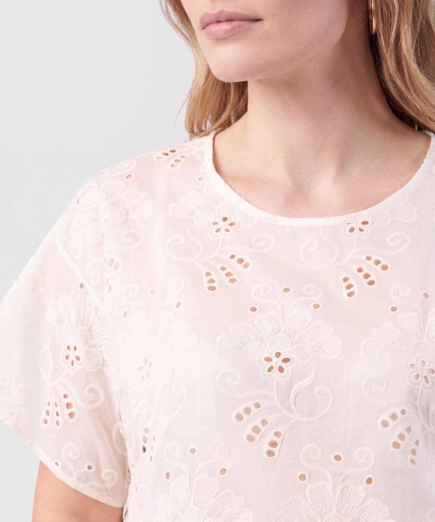Blusa Serena de Ciudad blanco para mujer, vista 3