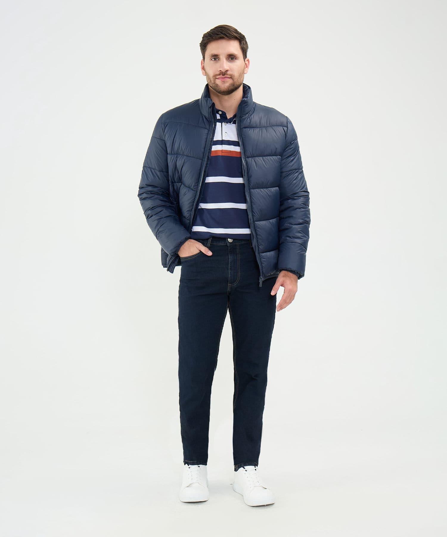 Jean Horizonte Clásico azul marino para hombre, vista 2