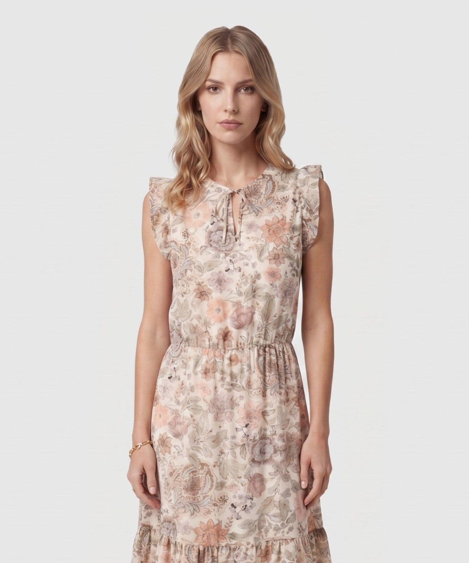 Vestido Bahía Edición Lino verde oliva para mujer, vista 2
