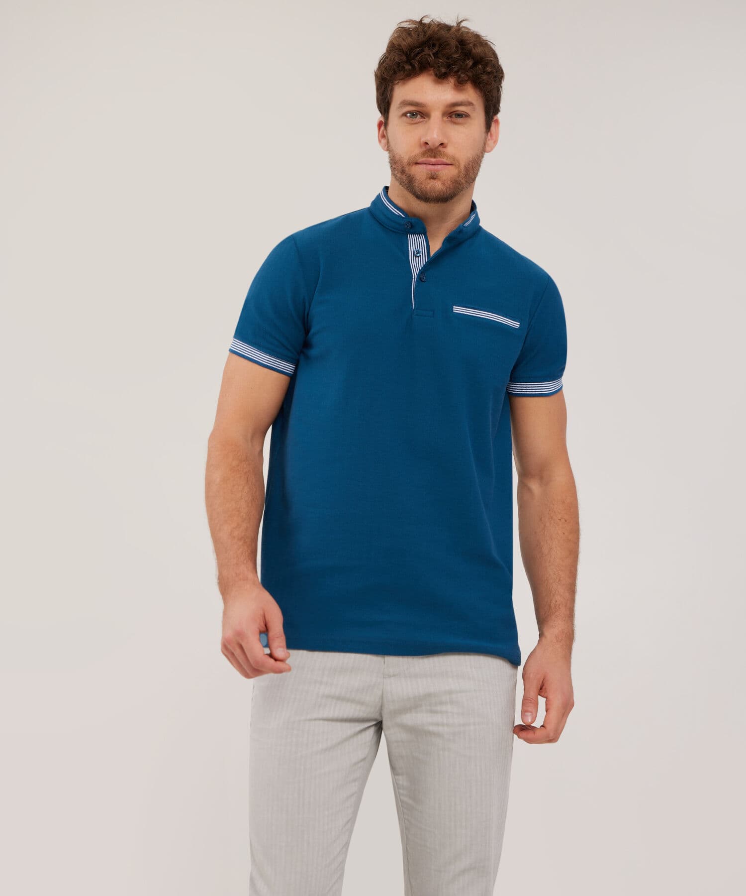 Polo Dalia Fluido verde oliva para hombre, vista principal