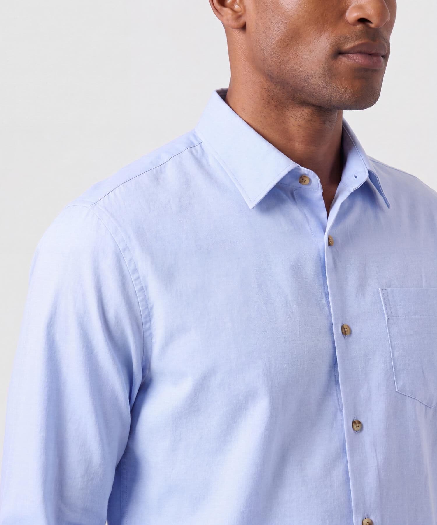 Camisa Lumbre de Ciudad azul marino para hombre, vista 3