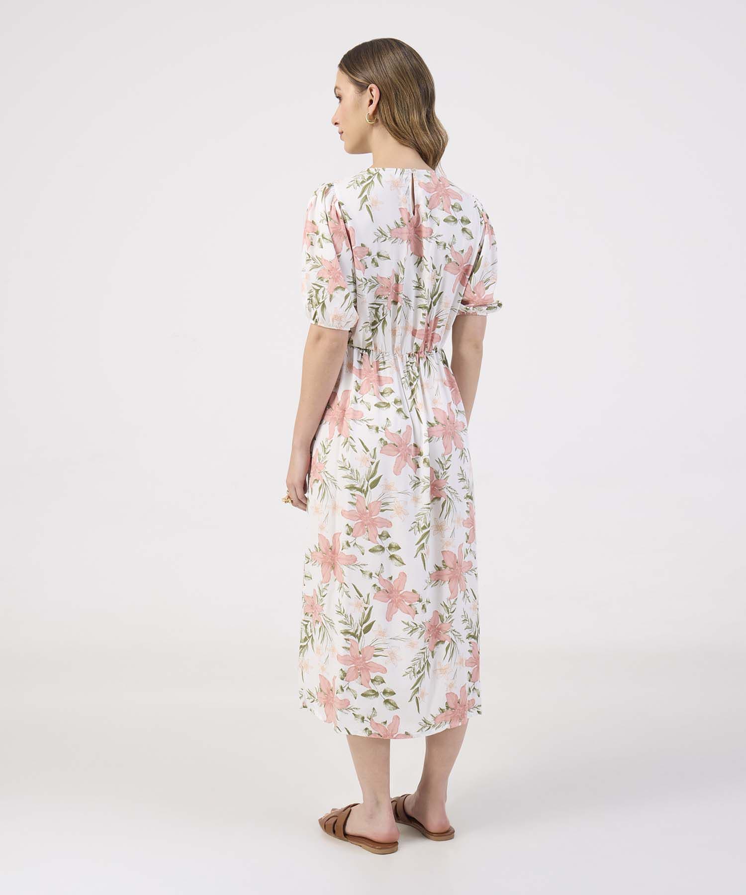 Vestido Sierra Esencial rosa empolvado para mujer, vista 4