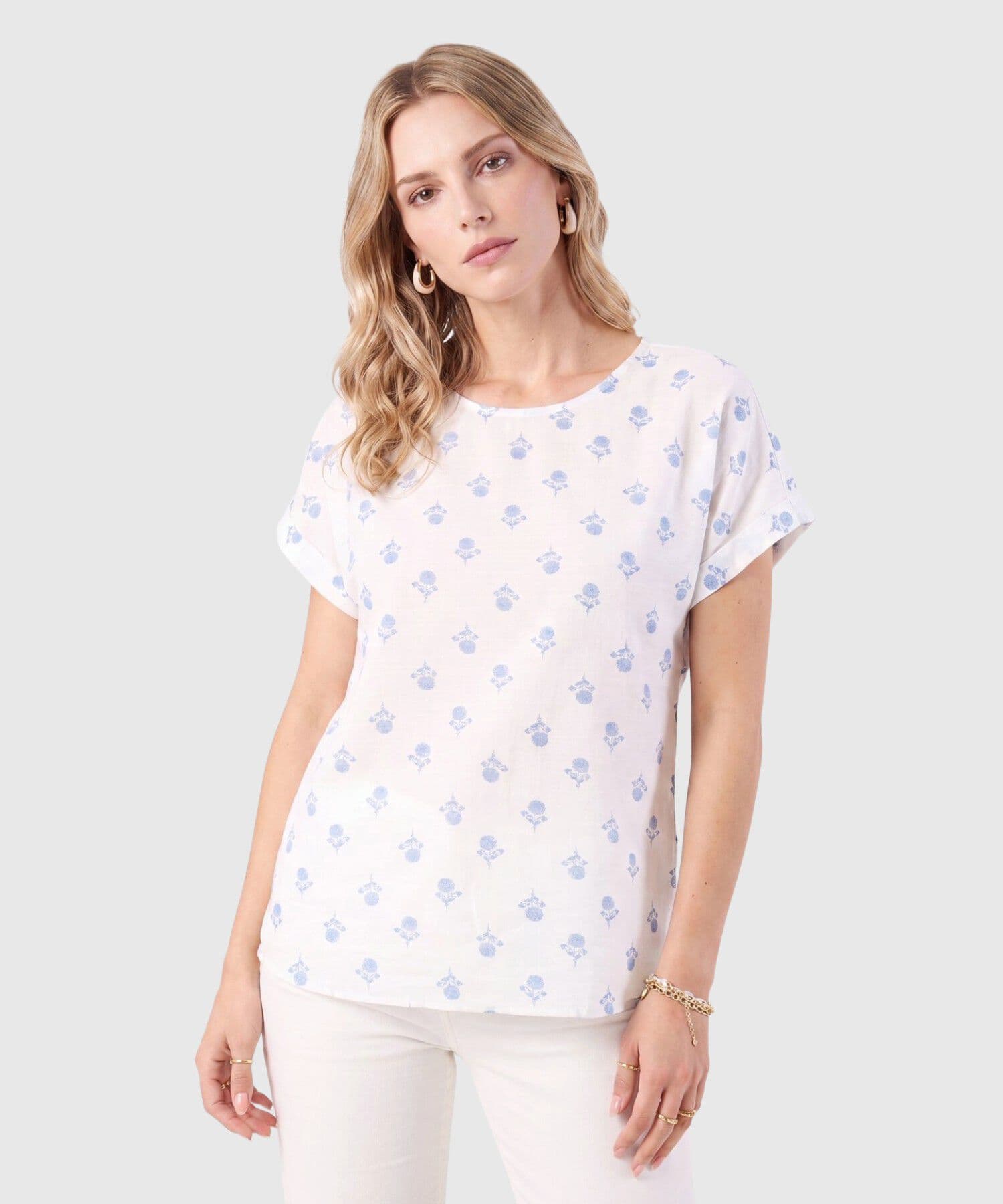 Blusa Sierra Urbano blanco para mujer, vista principal