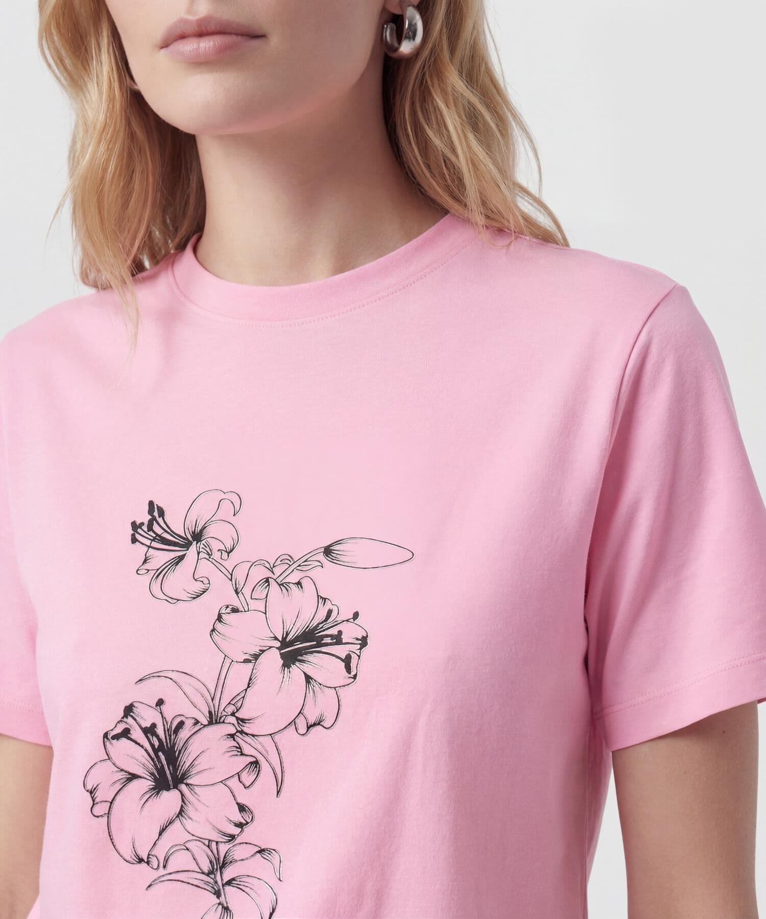 Camiseta Cedro Urbano rosa empolvado para mujer, vista 3