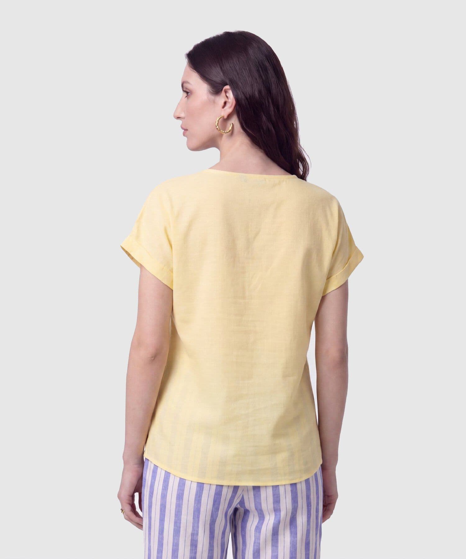 Blusa Violeta Ligero multicolor para mujer, vista 4