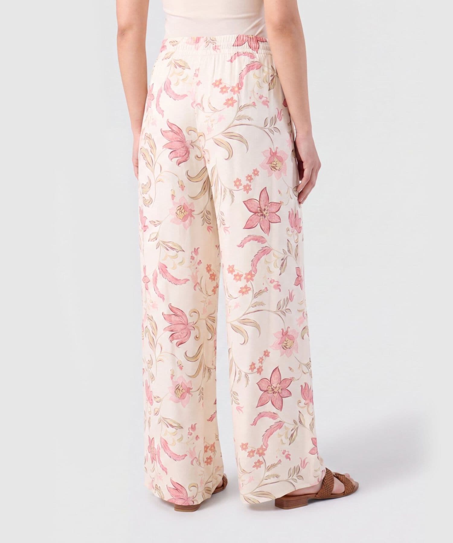 Pantalón Marfil de Noche gris humo para mujer, vista 4