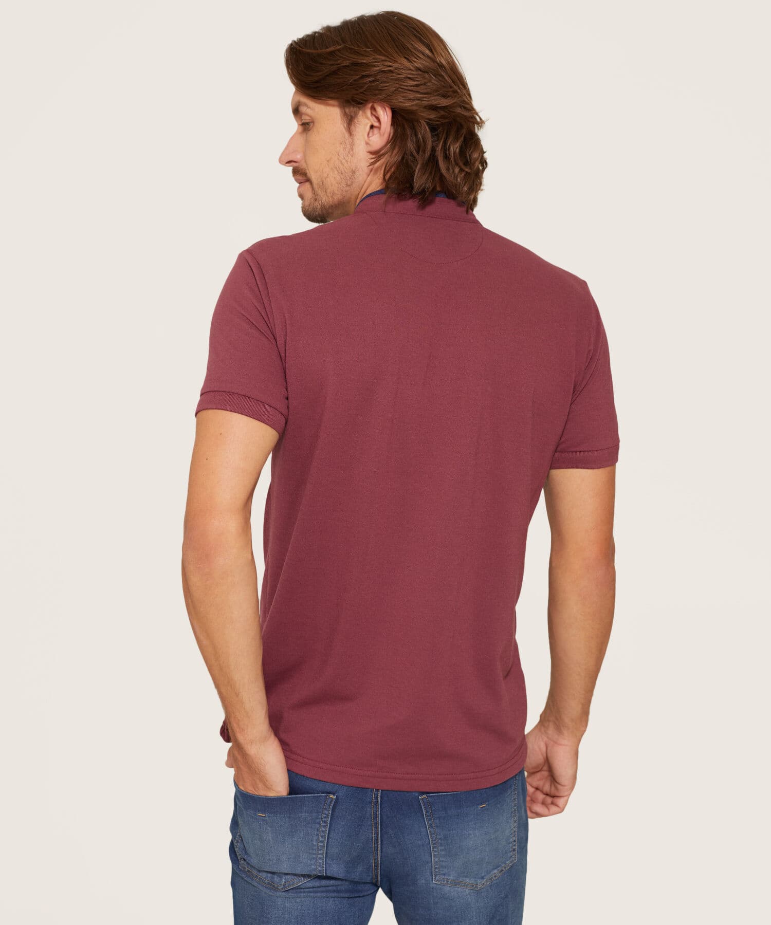 Polo Jacaranda de Noche naranja para hombre, vista 3