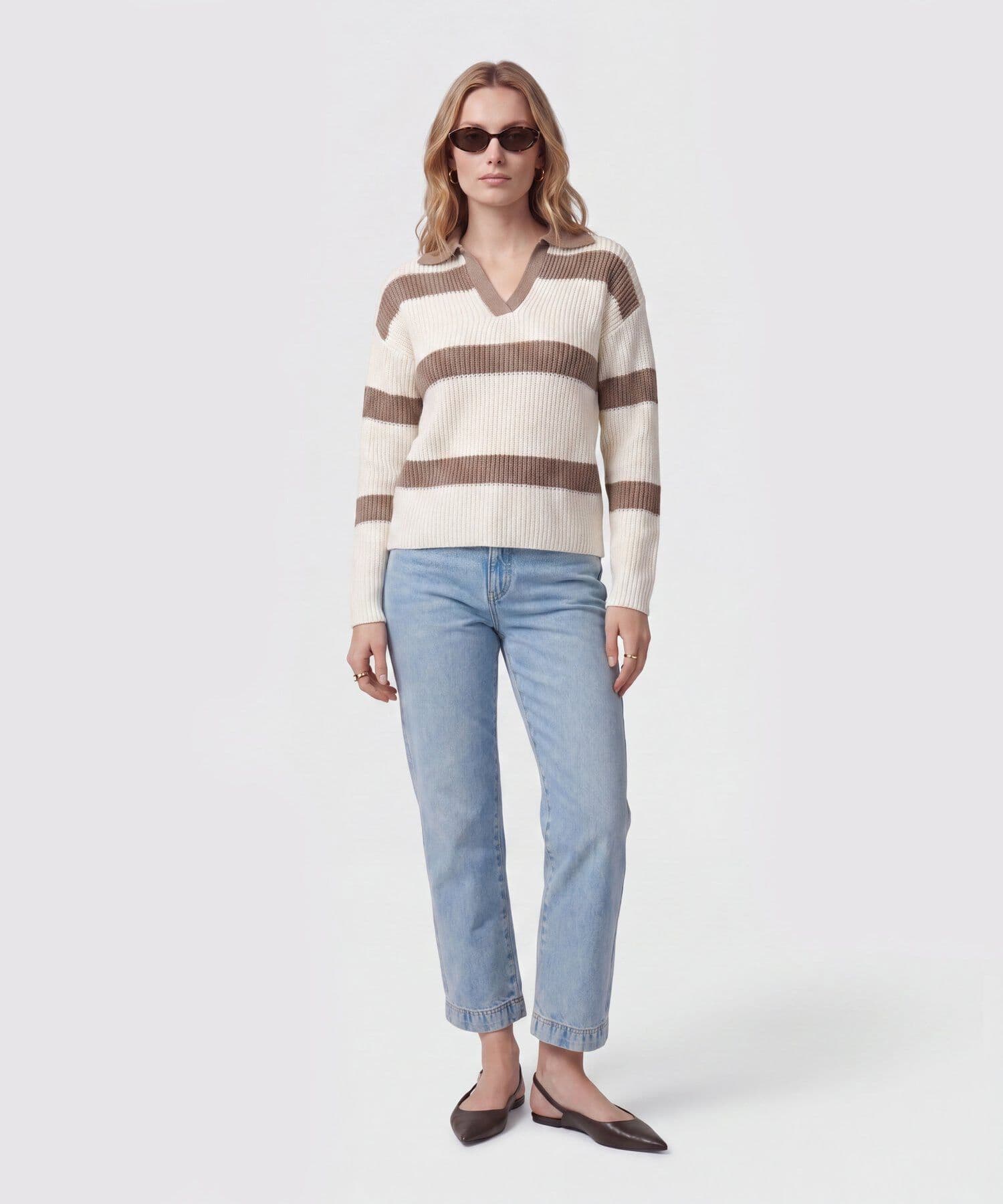 Polo Cedro Esencial blanco para mujer, vista 2
