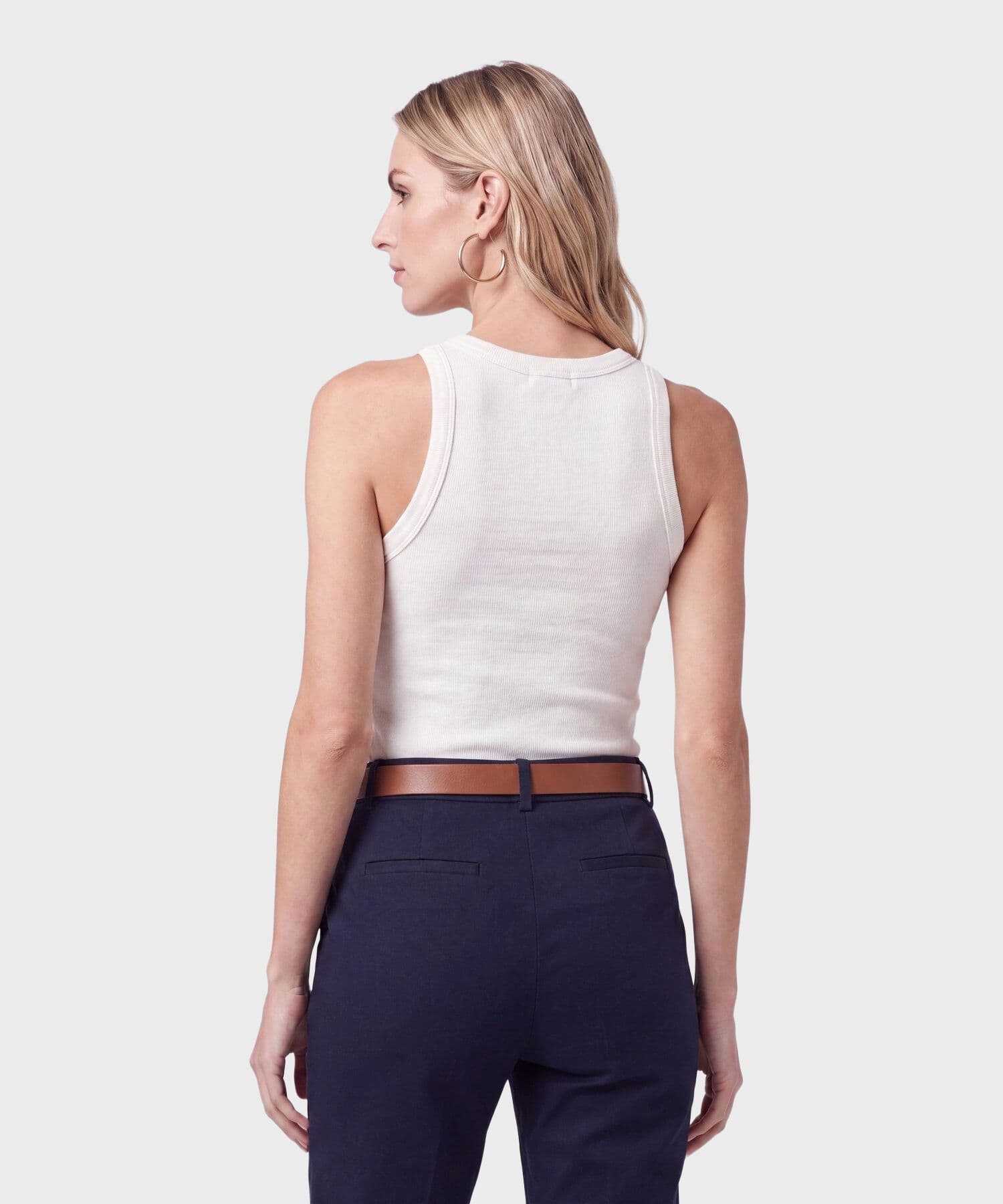 Camiseta Siena Relajado blanco para mujer, vista 4