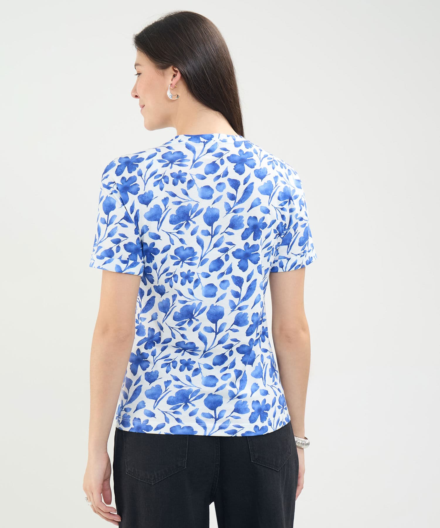 Camiseta Horizonte Sastre azul marino para mujer, vista 4