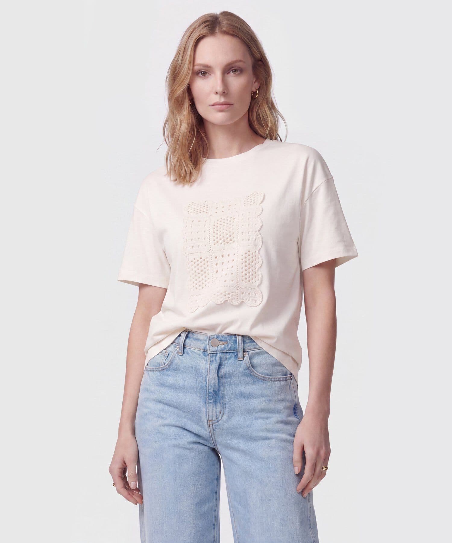 Camiseta Encanto Fluido arena para mujer, vista principal