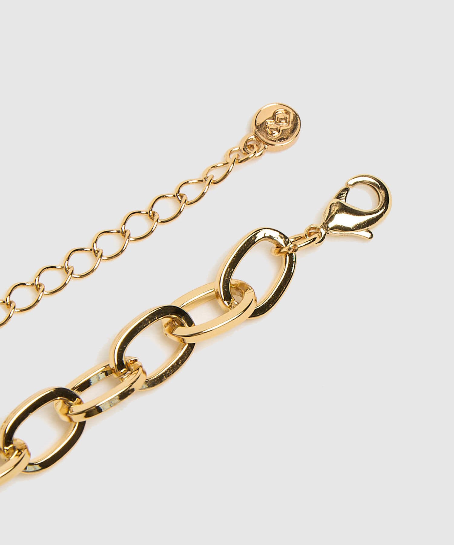 Collar Orquídea Texturizado dorado para mujer, vista 3
