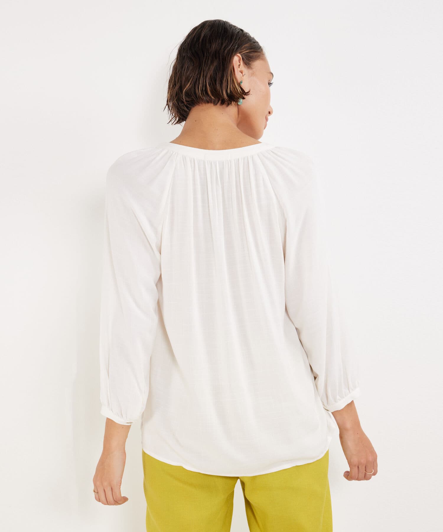Blusa Violeta de Ciudad blanco para mujer, vista 4