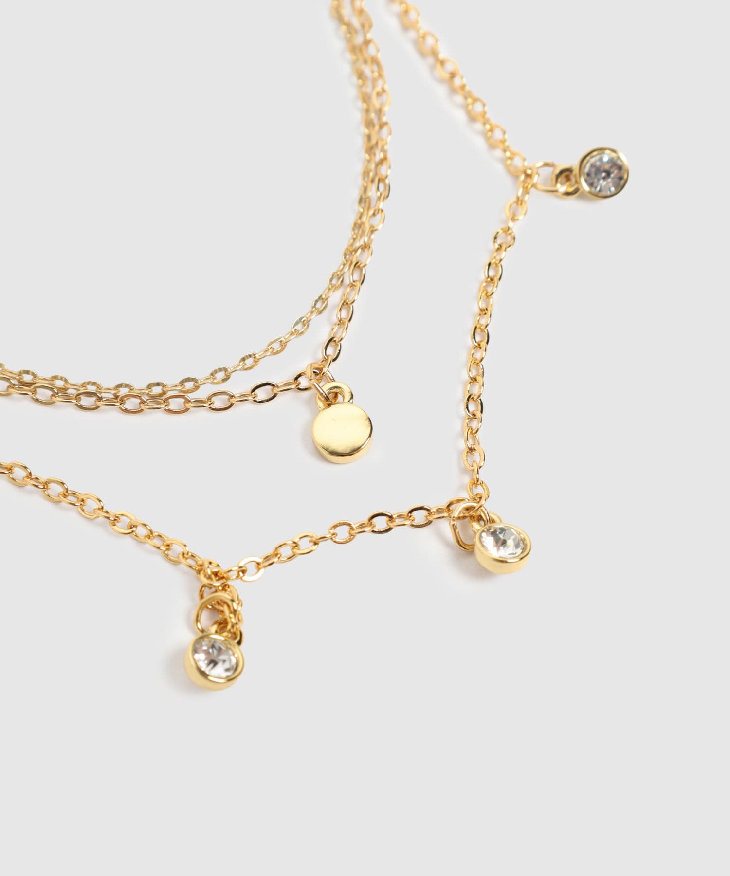 Aretes Candelaria Ligero dorado para mujer, vista 3