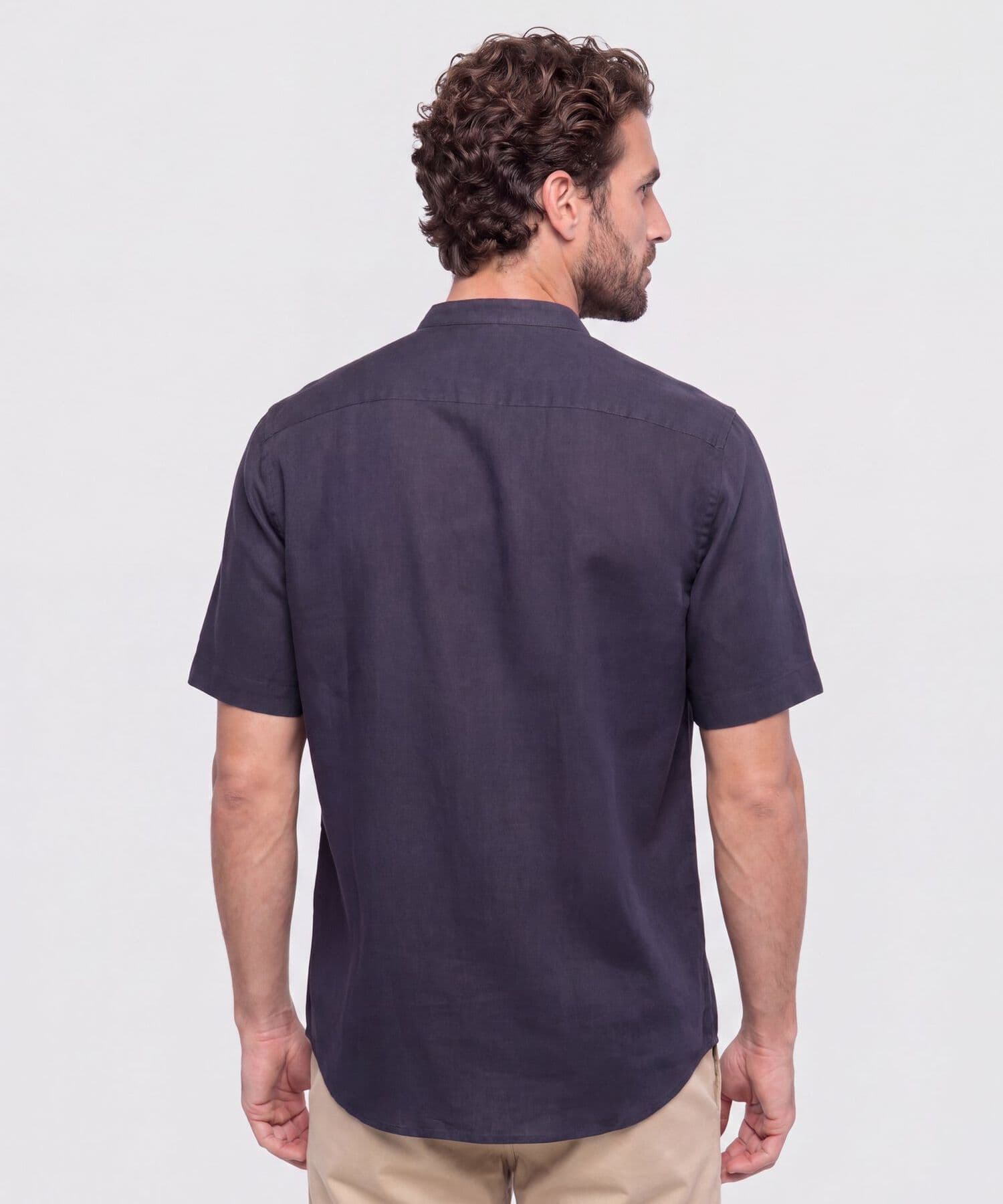 Camisa Salina Sastre azul marino para hombre, vista 4
