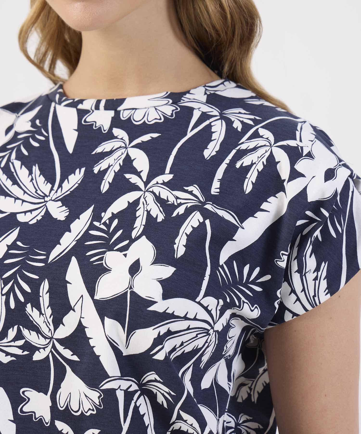 Camiseta Julieta de Viaje azul marino para mujer, vista 3